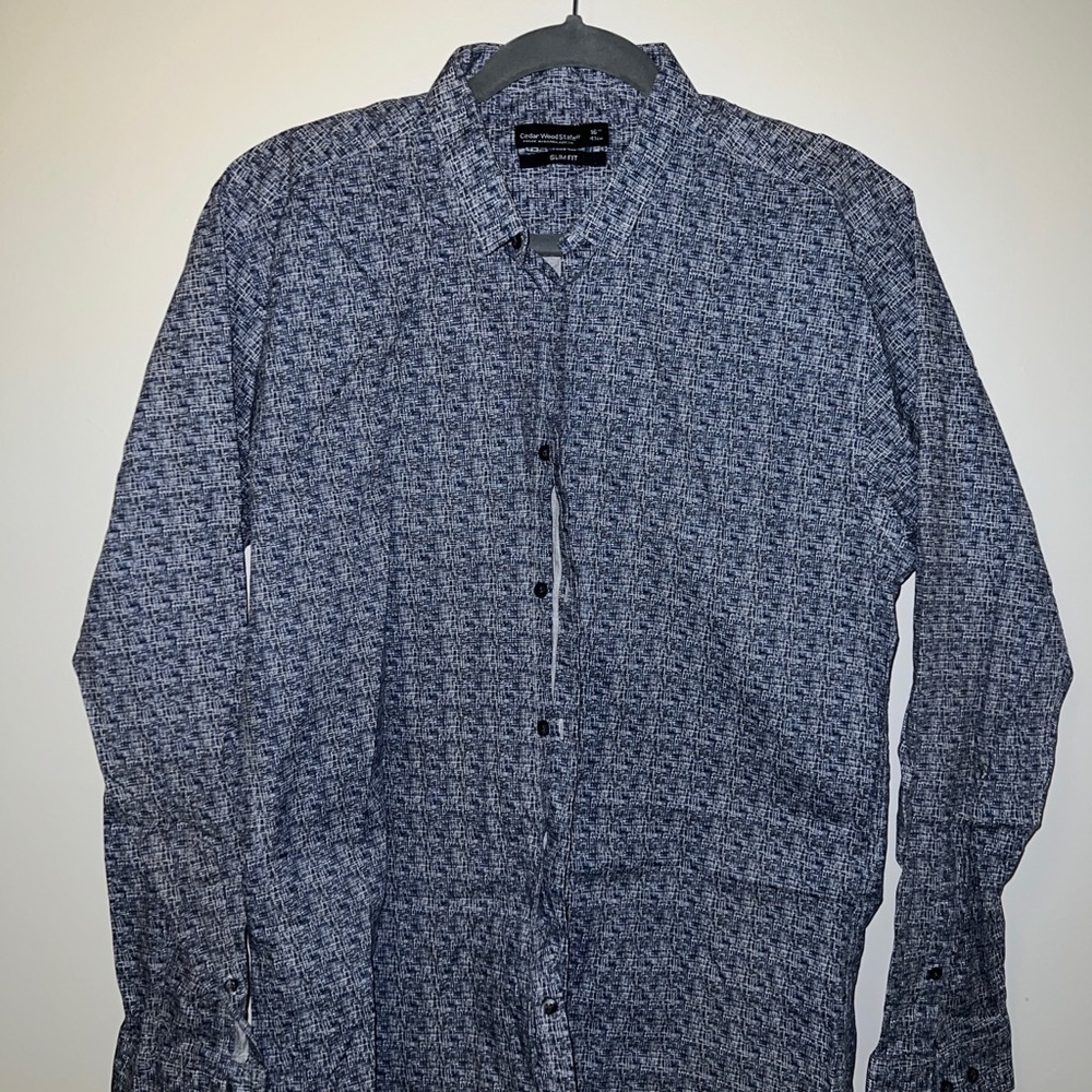 CedarWoodState Abstract Pattern Shirt